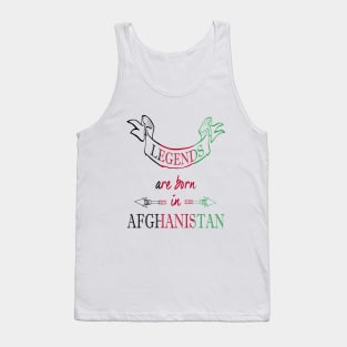 Legends Are Born in Afghanistan Tank Top